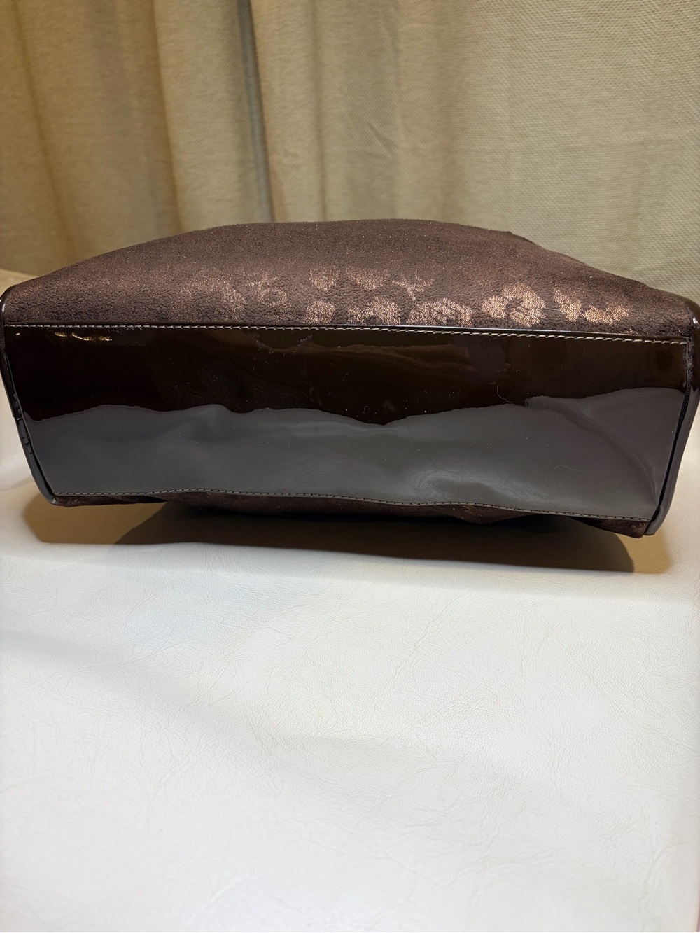 Oxo Brown Logo-Print Dome Satchel - Picture 6 of 16